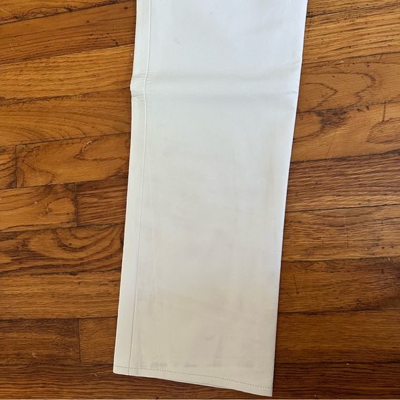 Agolde Recycled Leather Criss Cross Straight white Leather Pants - Picture 13 of 14